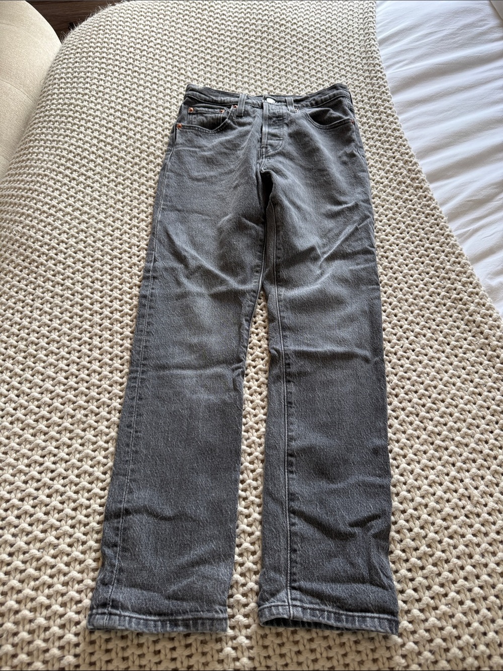 Signature by Levi Strauss Men's Charcoal Straight Jeans